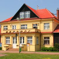 Extérieur du Divadlo DRAK (Hradec Králové, République tchèque). Photo réproduite avec l'aimable autorisation de Archives de Loutkář
